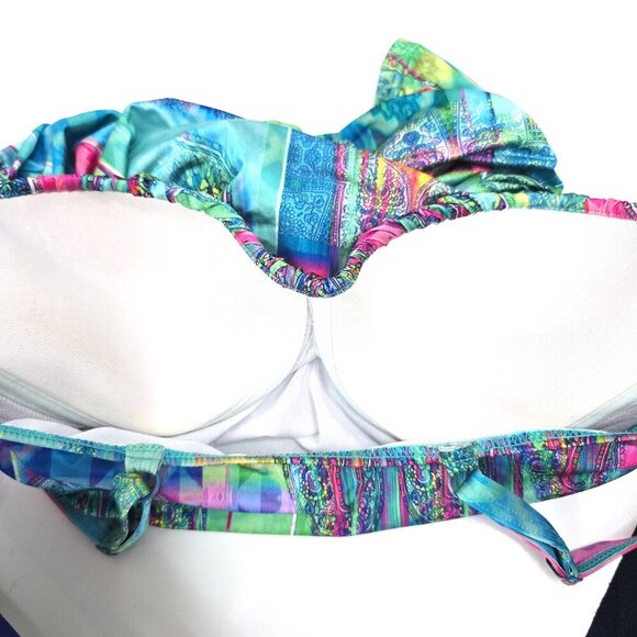 Profile by Gottex Jasmin Colorful Ruched Bandeau Tankini Top - Picture 11 of 11